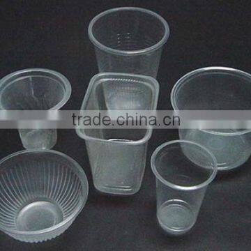 automatic high speed plastic cup making machine with moulds