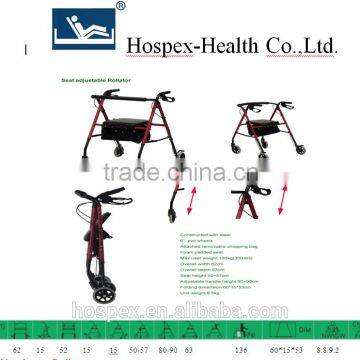 6" small wheels small size easy packing for rollator
