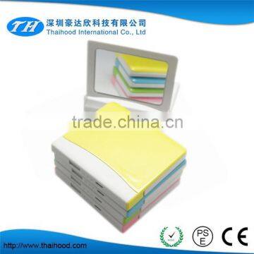 Hot! portable power bank with build-in mirror, goingpower power bank for Lady with CE FCC ROHS