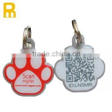 2015 Paw Shaped Offset Printing qr Pet Tags for Cats photo-5
