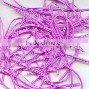 clear or colored elastic ties loop cord for tag (Z-031)