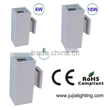 Outdoor square up and down LED Wall Light 2x12w