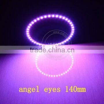 Competitive price DC12v Epistar chips White PCB full circle 140mm RGB LED SMD 5050 SMD Angel Eye China led light