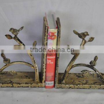 Shabby chic decorative cast iron bookends