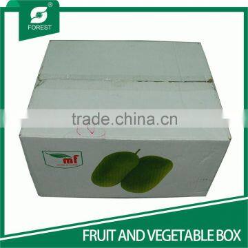 CUSTOM PRINTED CORRUGATED CENTER SPECIAL OVERLAP SLOTTED CONTAINERS FOR VEGETABLE AND FRUITS PACKAGING