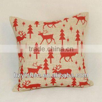 Soft sofa cushion/ Christmas tree & Milu deer cushion cover