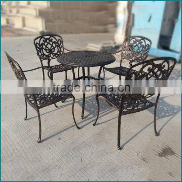 Patio metal chair and aluminum conference table furniture set CA-621TC