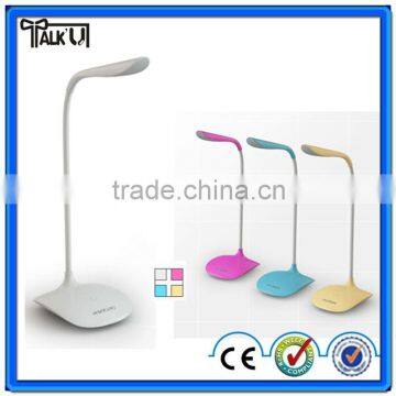 Adjustable led gooseneck reading light with touch switch