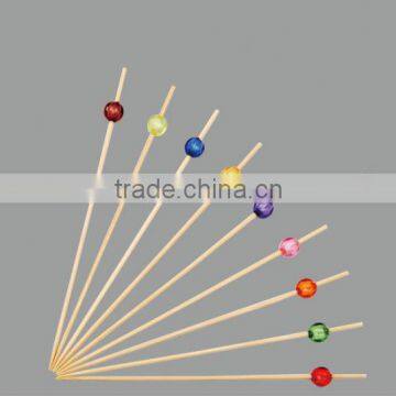 Decorative food picks with small diamond ball