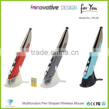 The Newest Business Gifts, Oem Wireless Optical Pen Mouse With Laser Pointer rf 2.4g photo-3