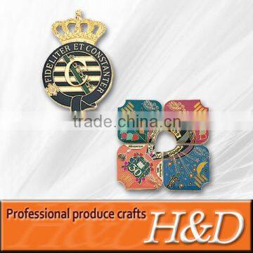 stoving varnish plated metal pin badge