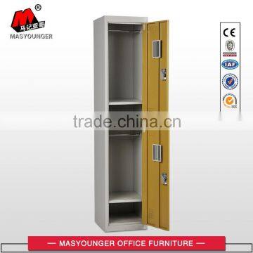 factory direct sale yellow metal two doors locker