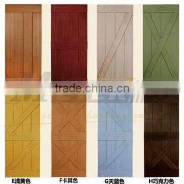 American Style DIY Modern House Solid Wood Interior Sliding Barn Door