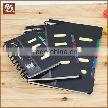 New design spiral notebook with colored index tab divider