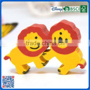 2016 fancy animal shaped erasers for children with high quality