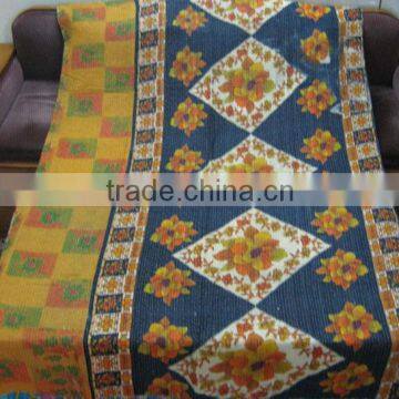 Indian old vintage kantha Quilt/Throw/Blanket/Gudari