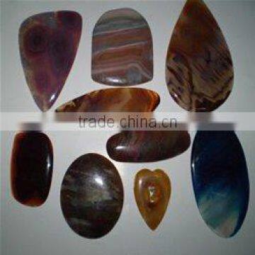 natural semi precious stone freeform cabochons, agate designer cabochons