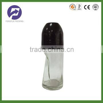 50ML Clear Glass Roll on Bottle With Plastic Ball