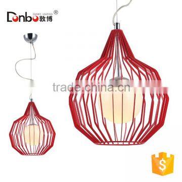 Black Color and Energy Saving Light Source Decorative Chandelier/ Cage Pendant Lamp photo-2