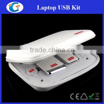 USB Laptop PC accessory travel kit for compact gift set