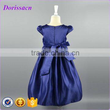 High Quality Full Length Ankles Girls Dress Korean Kids Dress Sleeveless Bow Sash Childrens' Wear photo-2