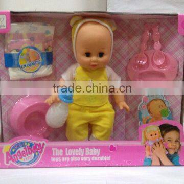 14 Inch Angelbaby the Lovely Baby Durable Soft Material Drinking Peeing Boy Doll Toy photo-3