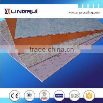 hot sales 595mm cladding tiles pvc wall panels decoration colored ceiling tiles for USA