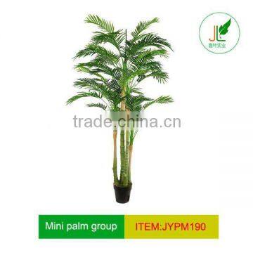 Combined 4 branches artificial mini palm tree