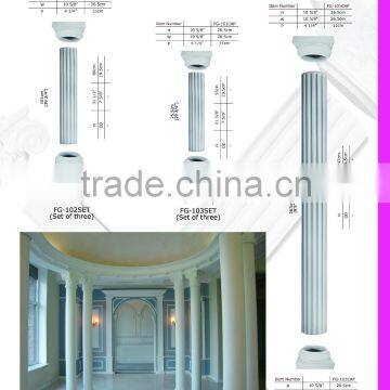 2016 High Quality Good price beautiful polystyrene roman square pillar design