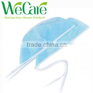 Medical Disposable Non woven Doctor cap with ties