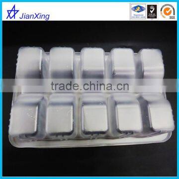 rectangle disposable clear plastic biscuit tray, cookie/food packing tray