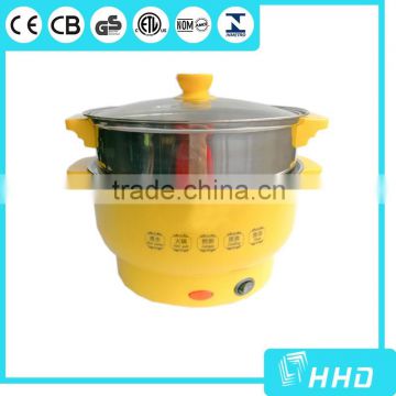 Stainless Steel electric multi cooking pot with double ears