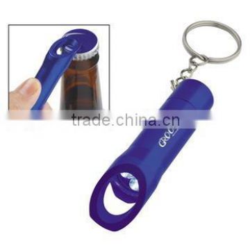 Bottle Opener Custom Keychains w/ Flashlight