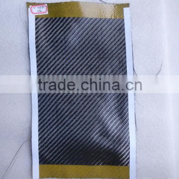 High performance custom made hybrid fabric carbon kevlar fabric