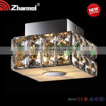 Square sparking Crystal LED Energy Saving Ceiling Lamp