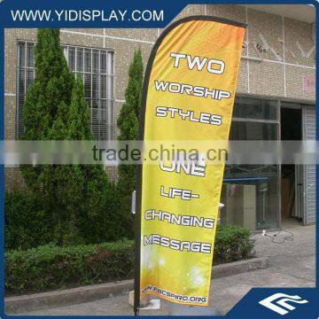 Angled flag pole banner Stand