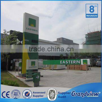 Petrol station aluminum pylon led sign board price sign