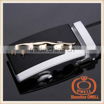 Custom printed luxury fashion male leather belt