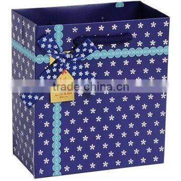 Navy blue gift kraft paper bag gift bag shopping paper bag