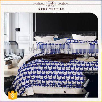 China suppliers bedding sets online 100 cotton fabric for latest bed designs printed bed cover sheet set