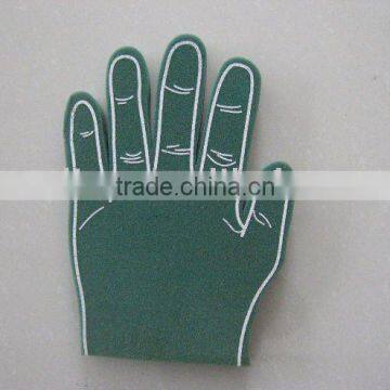 foam glove for sports events or entertainment