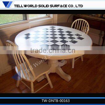 Colorful Acrylic Solid Surface Round Resin Table Top