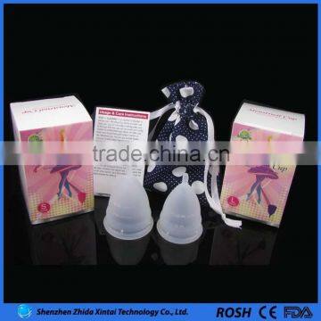 Hot selling 2016 new item lady hygiene menstrual cup personal period cup
