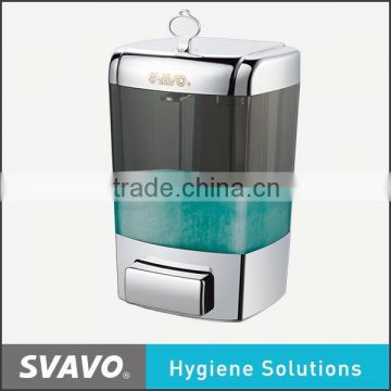 surface mounted refillable plastics liquid soap dispenser manual type