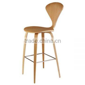 Natural Beech Norman Cherner Wooden Bar Stool