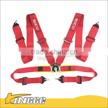 Original Brand Universal Red Removable Safety Seat Belt 4 Point For Car