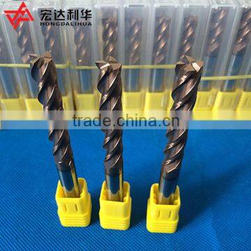 Solid Carbide End Mills Can Be Used For High Speed Cutting/Four Flutes and Good Quality