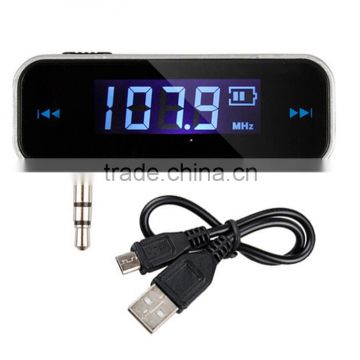 Mini Wireless Transmitter 3.5mm In-car Music Audio FM Transmitter Electronic Car MP3 Player 3.5mm Car Display 3.5 mm mp3 car