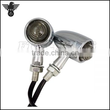 Led Indicator Lamp Bullet Chrome Motorcycle Turn Lights for Yamaha Custom