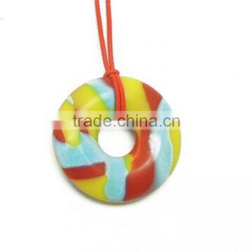 Peace buckle shaped Teething Pendant Chic BPA Free silicone pendant